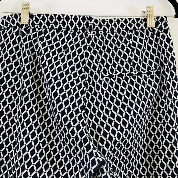 H&M Blue and White Diamond Pattern Pants -Size 10 - Picture 2 of 8